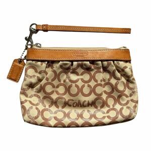 COACH Y2K Signature C Coated Canvas Wristlet